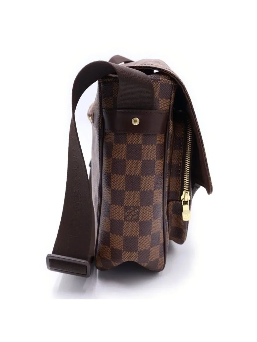 Louis Vuitton Messenger Melville Damier Leather Shoulder Bag Brown